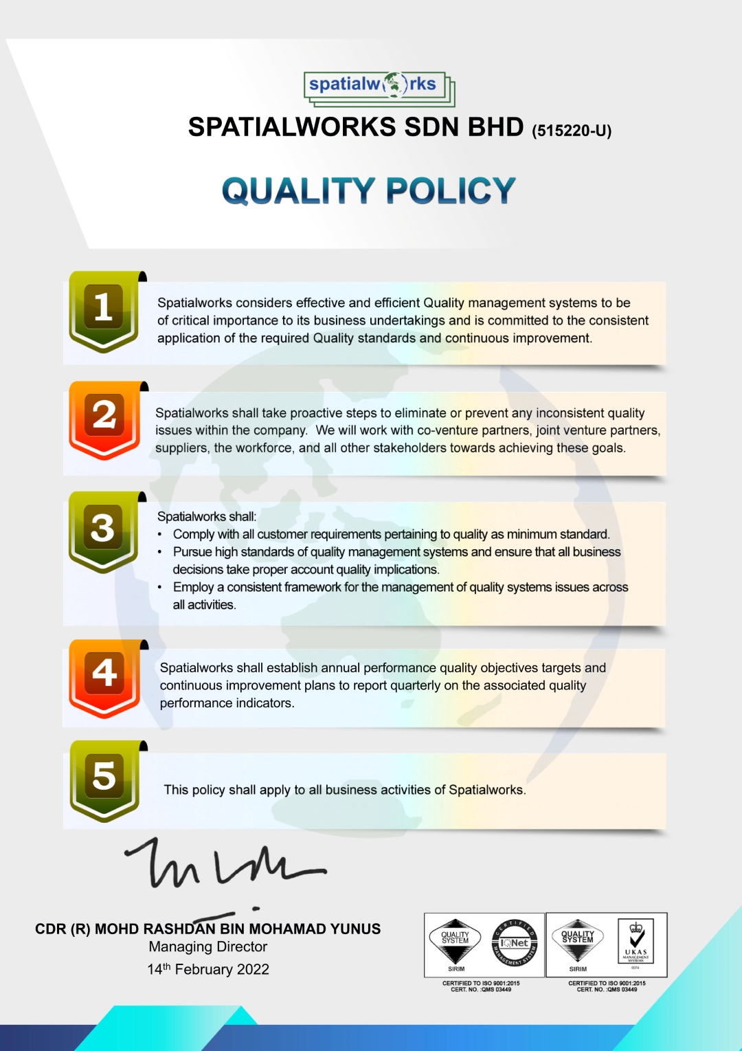 Quality Policy